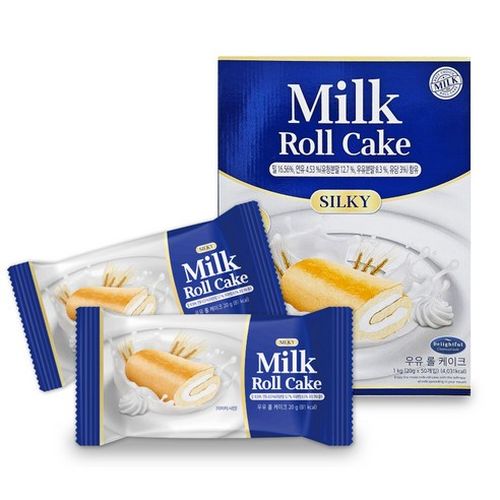 ★BAO★ 촉촉한 밀크 롤케이크 대용량, 200개, 20g