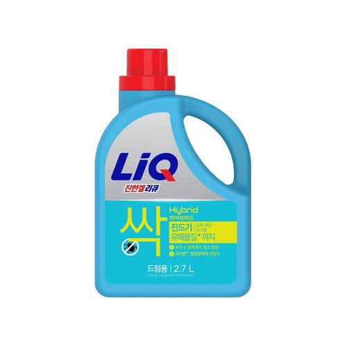 ★리큐★ 진한겔 하이브리드 피지 진드기 분비물제거 세탁세제 드럼용, 2.7L, 1개