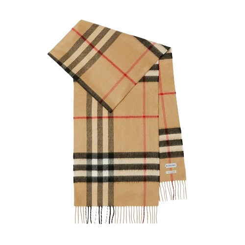 ★BURBERRY★ 체크 캐시미어 스카프 아카이브 베이지
