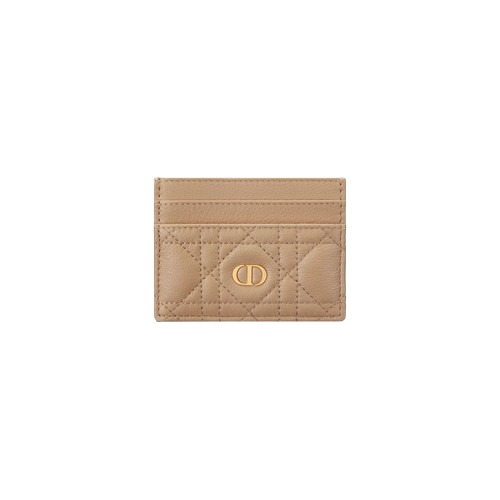 ★DIOR★ Caro Freesia 카드 지갑 비스킷 서플 까나쥬 송아지 가죽