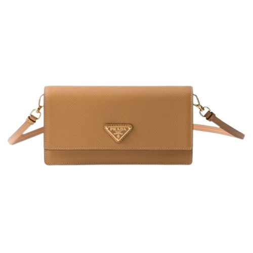 ★PRADA★ 사피아노 가죽 미니백 내추럴